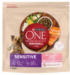 ONE Mini Sensitive Lazac Rizs 1, 5kg Száraz Kutyaeledel Kistestű kutyák számára