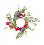 Homla Meadow húsvéti koszorú, 10cm, színes virágokkal (240591)