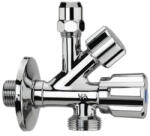 ALBERTONI kombinált sarokszelep, 1/2" x 3/4" x 3/8 (D9021851)