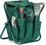 Relaxdays - Összecsukható szék szerszámtárolóval, 42x30x39cm #6148 (10020714)