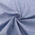  Pamutvászon YARN DYED Stripes LUREX blue