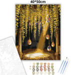  Ragyogó lombfüggöny - számfestő készlet