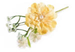 Decorer Set 3 flori artificiale Peonia galbena verde 18 cm (A56.43.13B)