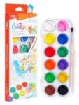 DELI Акварелни бои Deli Colorun - EC20-12, 12 цвята + четка