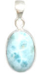  Szerelemvonzó, kommunikációt támogató - larimar ásvány ezüst medál