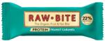 RAWBITE Baton proteic 22% cu arahide si caramel, fara gluten, fara zahar adaugat bio 45g