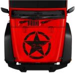 AVEX Sticker autoadeziv pentru vehicule Off Road, model "Rusted Army Star", dimensiune 50 x 50 cm, culoare Neagra (AVX-OFFROAD-15)