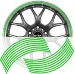  Set 16 inele din autocolant pentru jante culoare Verde Lucios (AVX-DJNT-05)