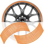  Set 16 inele din autocolant pentru jante culoare Orange Lucios (AVX-DJNT-10)