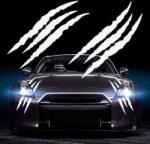 AVEX Set 2 stickere autoadezive Tuning, model "Monster Scratches", dimensiune 37 x 9 cm, culoare Alba (AVX-TUNING-07)