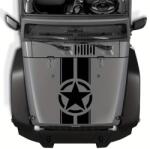  Sticker autoadeziv pentru vehicule Off Road, model "Army Star", dimensiune 90 x 43 cm, culoare Neagra (AVX-OFFROAD-12) - mobiplaza