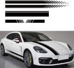  Set 5 stickere autoadezive Tuning, model "Racing Stripes V1", dimensiune 190 cm, culoare Neagra (AVX-TUNING-09)