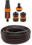 NEO TOOLS Furtun de gradina, antirasucire, 6 straturi, 30 m, cu duza si 3 accesorii, 1/2, NEO (320199)