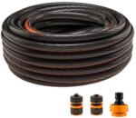 NEO TOOLS Furtun de gradina, 6 straturi, antirasucire, cu 2 cuple si adaptor, 1/2, 30 m, NEO (140966)