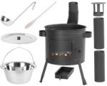 ARTOOL Set soba cu ceaun/tuci, cu burlane, 36 cm, ceaun de 13 L, polonic, lingura de lemn, Artool (143295)