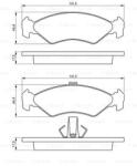 Bosch 0 986 424 416 set placute frana disc