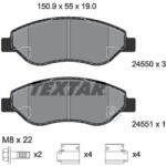 TEXTAR 2455001 Q+ set placute frana disc