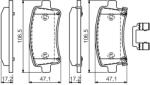 Bosch 0 986 494 586 set placute frana disc
