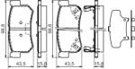 Bosch 0 986 494 237 set placute frana disc