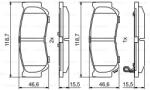 Bosch 0 986 494 230 set placute frana disc