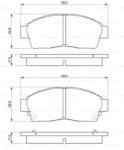 Bosch 0 986 461 123 set placute frana disc