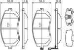 Bosch 0 986 494 315 set placute frana disc