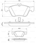 Bosch 0 986 494 001 set placute frana disc