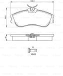 Bosch 0 986 424 583 set placute frana disc