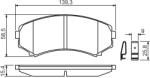 Bosch 0 986 424 709 set placute frana disc