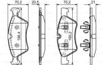 Bosch 0 986 494 165 set placute frana disc
