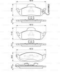 Bosch 0 986 424 611 set placute frana disc