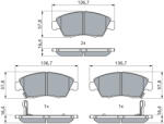 Bosch 0 986 461 759 set placute frana disc