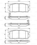 Bosch 0 986 494 251 set placute frana disc