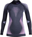 UYN Lady Evolutyon UW Shirt LG SL Turtle Neck Melange, anthracite melange-raspberry-purple aláöltöző felső