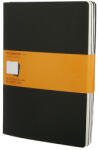 Moleskine Cahier QP321 "XL" lined black notebook (3 pcs.) (7500096001)