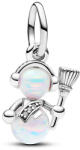 Pandora Moments Opálos hóember függő ezüst charm - 792981C01 (792981C01)