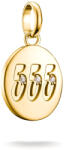 Thomas Sabo 555-ös angyalszámú medál, kövekkel, aranyozott - CC1252-414-14 (CC1252-414-14)