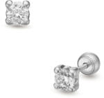 Lisa Jewelry for Kids csillogás fehér arany fülbevaló gömb zárral (JTAG-5068-18) - jutaoraekszer