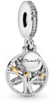 Pandora Moments Családfa arany és ezüst charm (791728CZ)