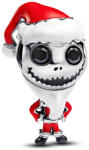 Pandora Disney Karácsonyi lidércnyomás Jack Skellington charm - 793979C01 (793979C01)