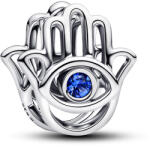 Pandora Hamsa kéz csillagkék kristállyal charm (794062C01)