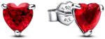 Pandora Piros szív Ezüst Fülbevaló - 292549C01 (292549C01)