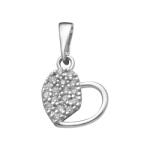 Arany ékszer Juta Női áttört szív fehérarany medál - JTFL-0182 (JTFL-0182)