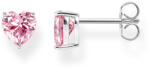 Thomas Sabo Rózsaszín cirkónia szív ezüst fülbevaló - H2306-051-9 (H2306-051-9)