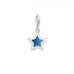 Thomas Sabo Kék glitter csillag charm (2055-007-32)