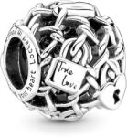 Pandora Moments Áttört láncos lakat ezüst charm - 790071C00 (790071C00)