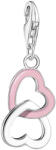 Thomas Sabo Dupla szív ezüst charm (2013-007-9)