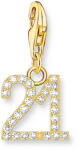 Thomas Sabo "21" aranyozott szám charm (2140-414-39)