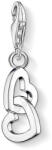 Thomas Sabo Dupla lógós szív ezüst charm (0773-001-12)
