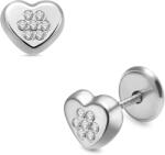 Lisa Jewelry for Kids ragyogó szív gyerek fülbevaló (JTAG-0697)